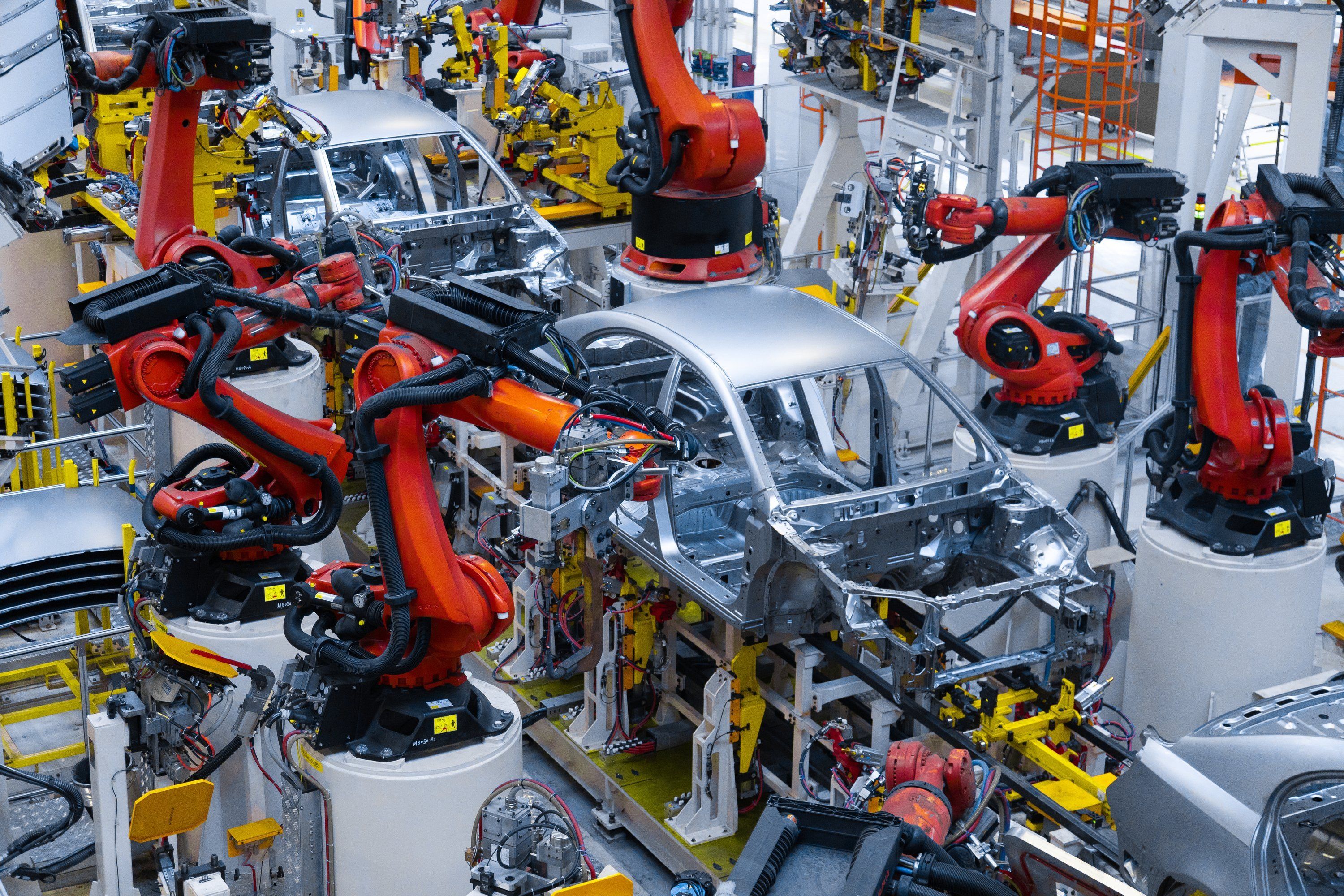 Industrial workers on a factory floor